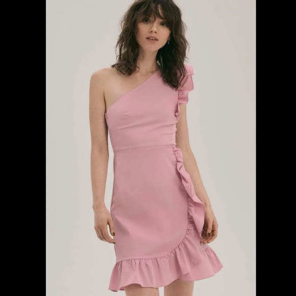 J. Crew Yass One-Shoulder Ruffle Dress (NWOT) - Picture 4 of 4